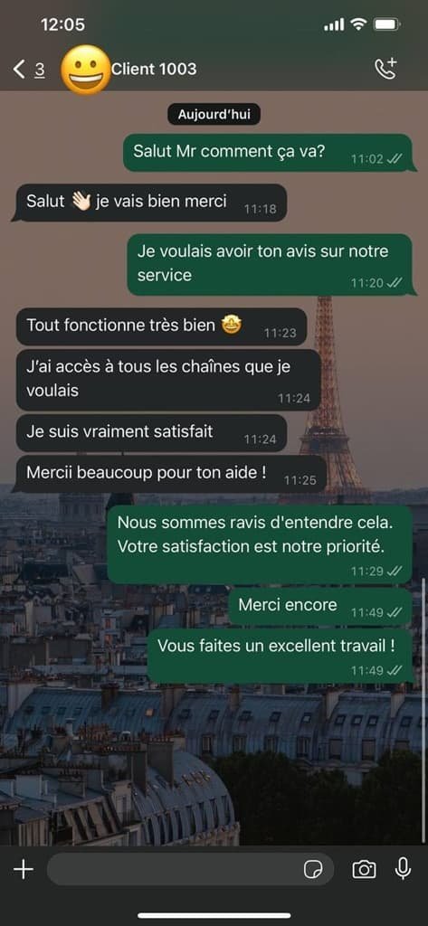 Avis client Xtream IPTV France – témoignage abonné satisfait service IPTV stable